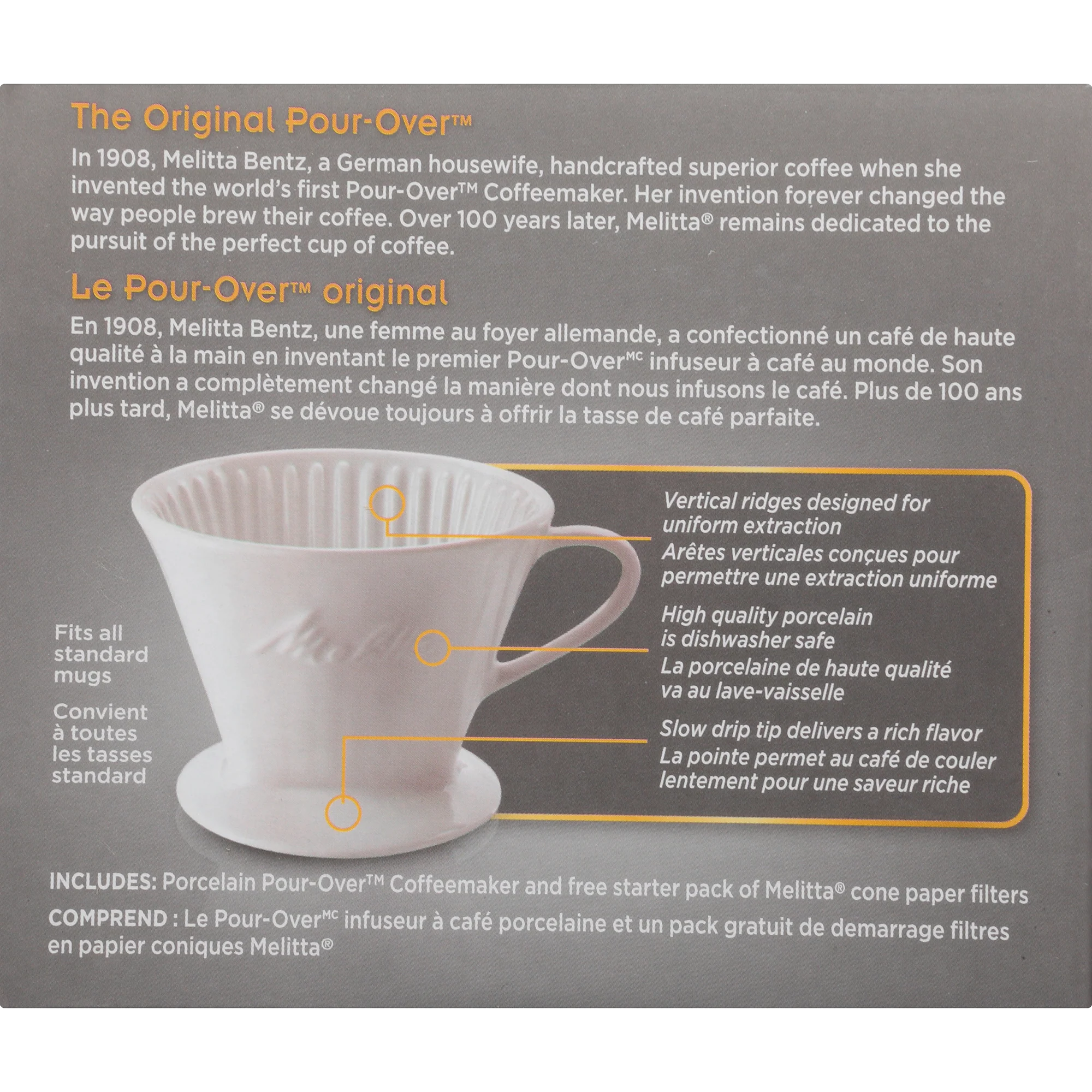 1-Cup Porcelain Pour-Over™ Coffeemaker - Image 11