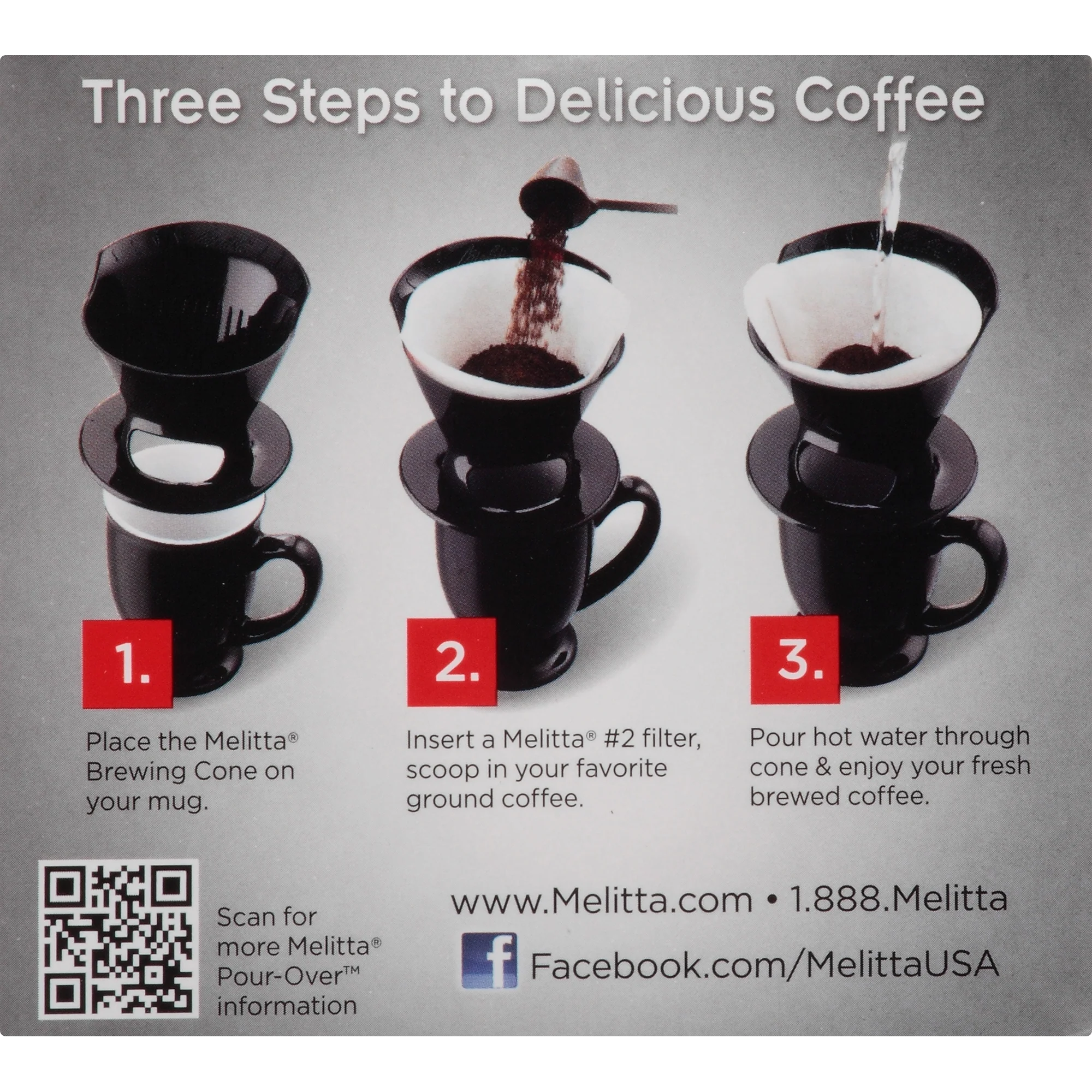 1-Cup Pour-Over™ Coffee Brew Cone - Black - Image 6