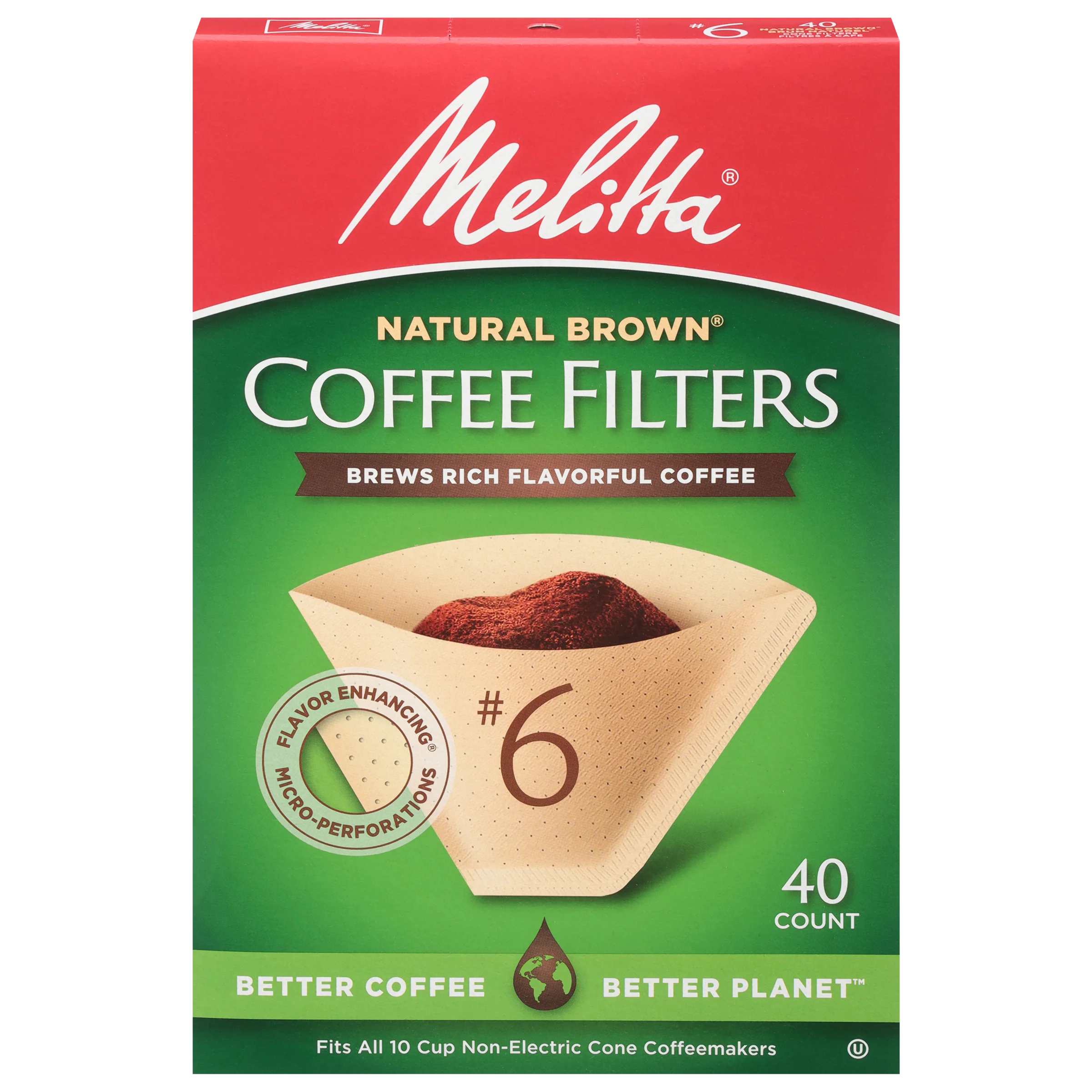 #6 Cone Filter Paper Natural Brown - 40 Count - Image 5
