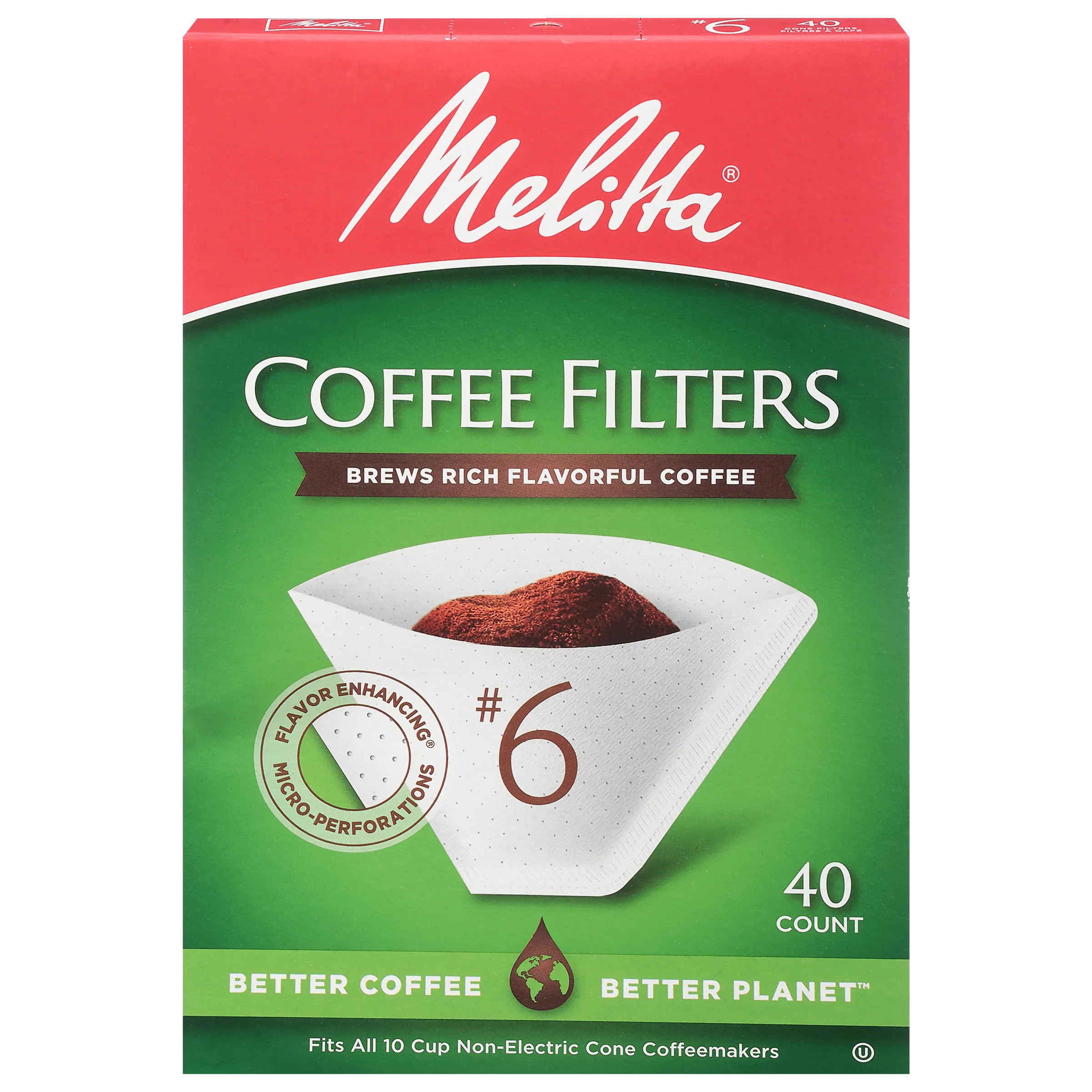 #6 Cone Filter Paper White - 40 Count - Image 5