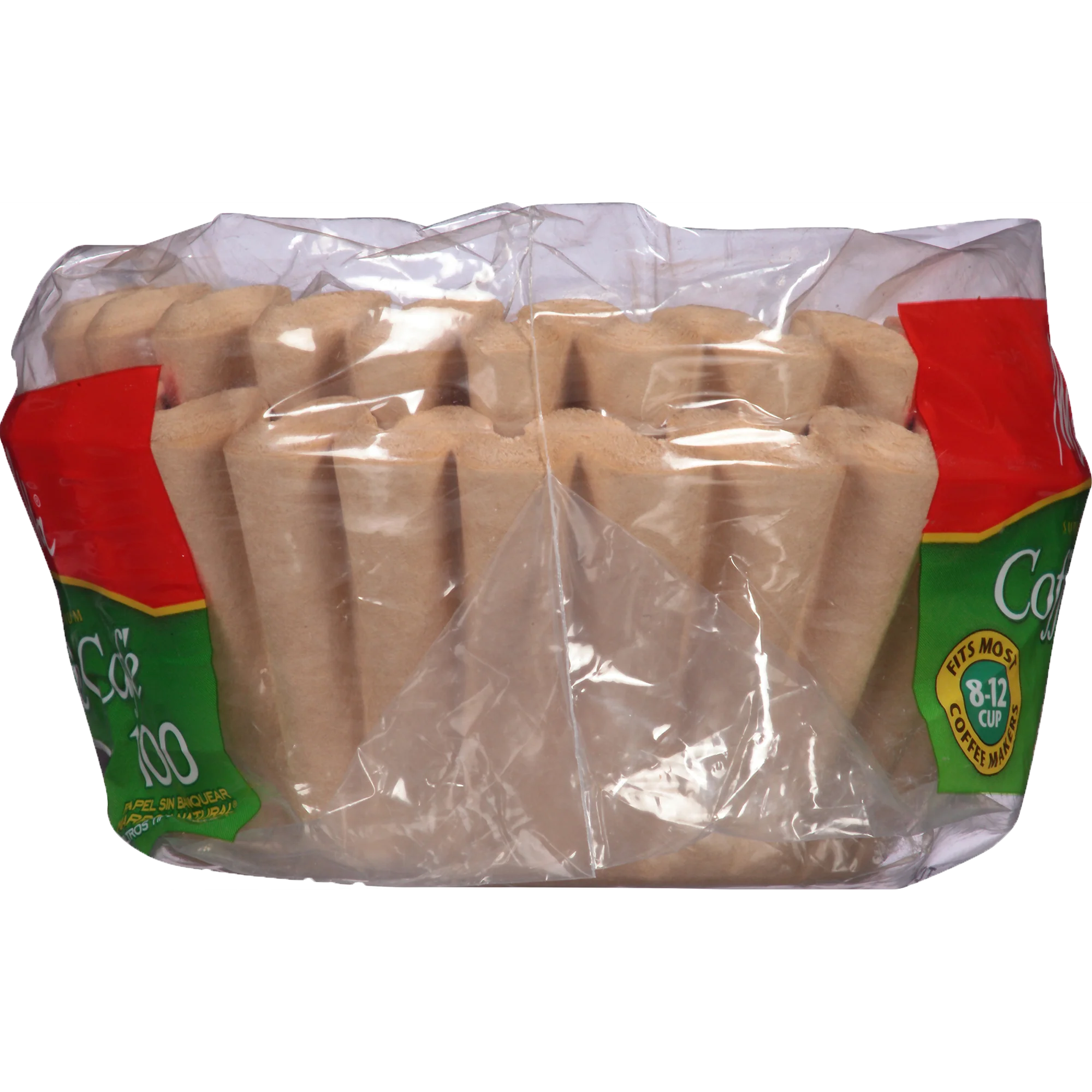 8-12 Cup Basket Filter Paper Natural Brown - 100 Count - Image 4
