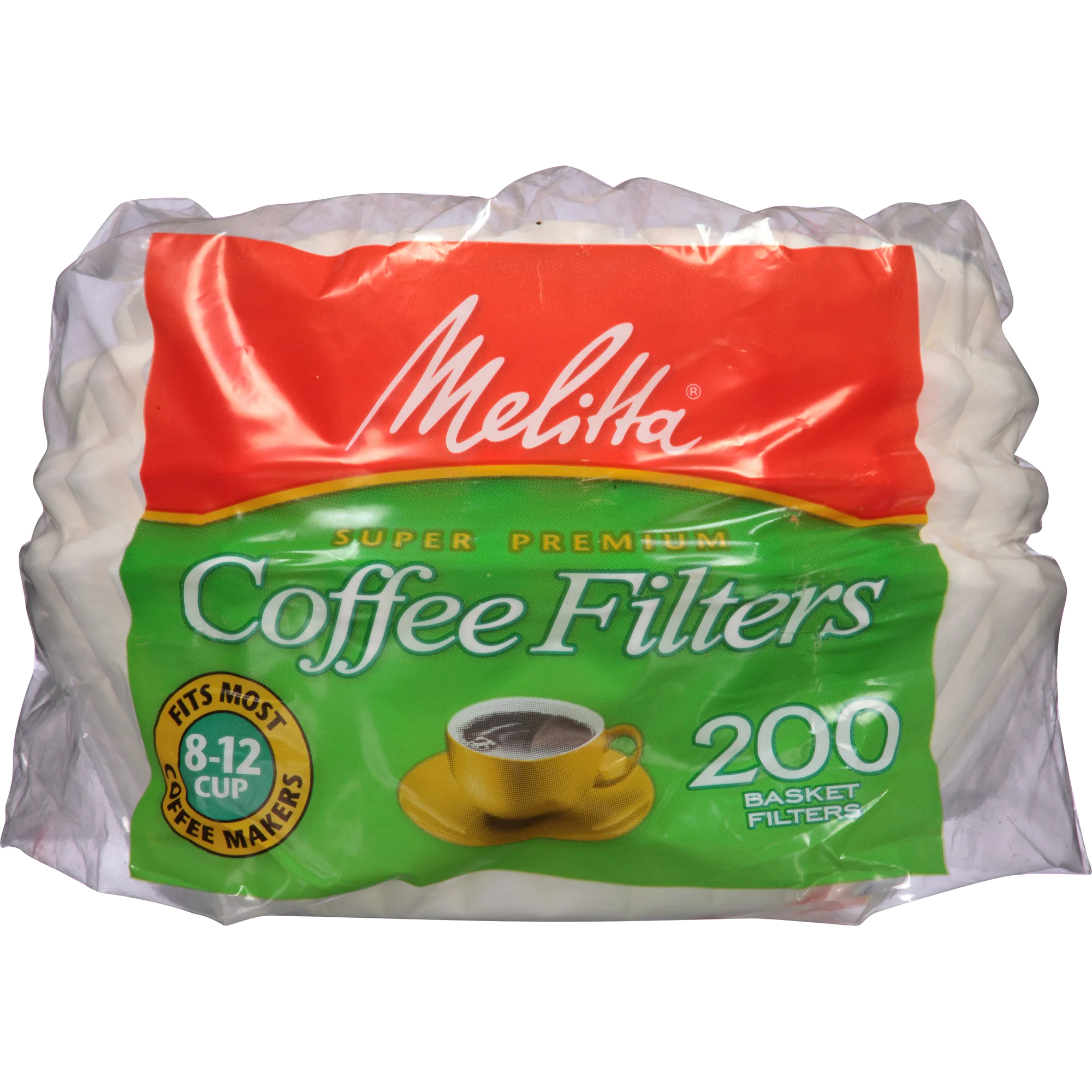 8-12 Cup Basket Filter Paper White - 200 Count - Image 3