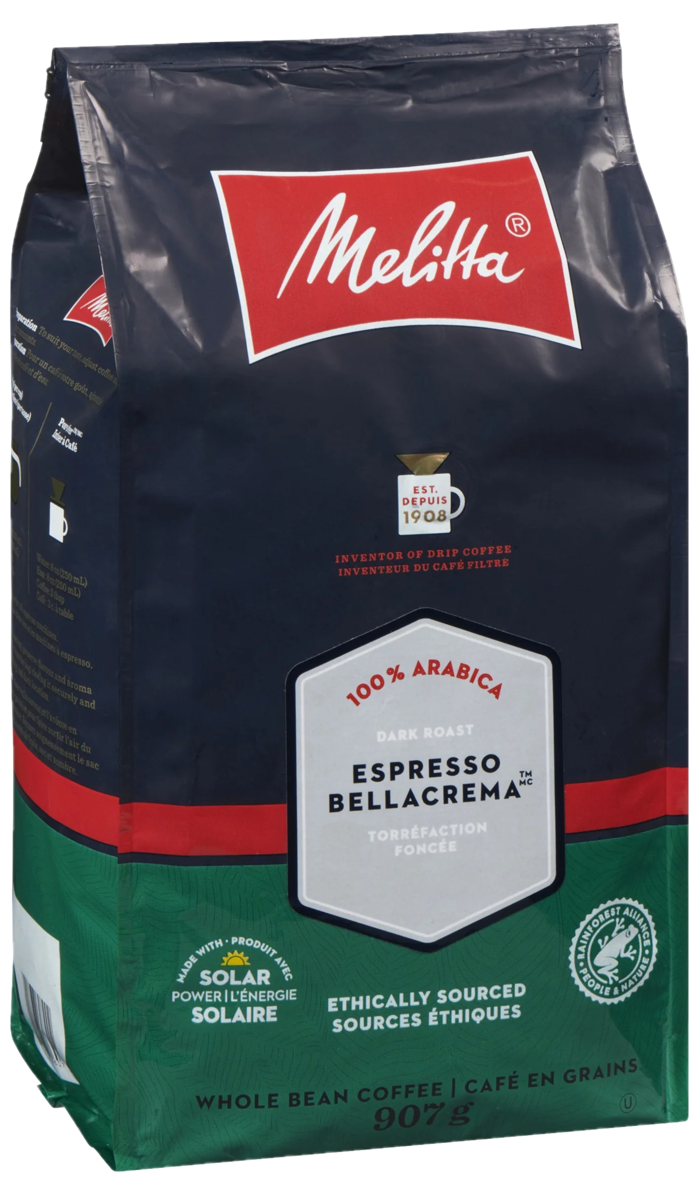 Espresso Bella Crema Whole Bean - Rainforest Alliance Certified - 2lb - Image 3