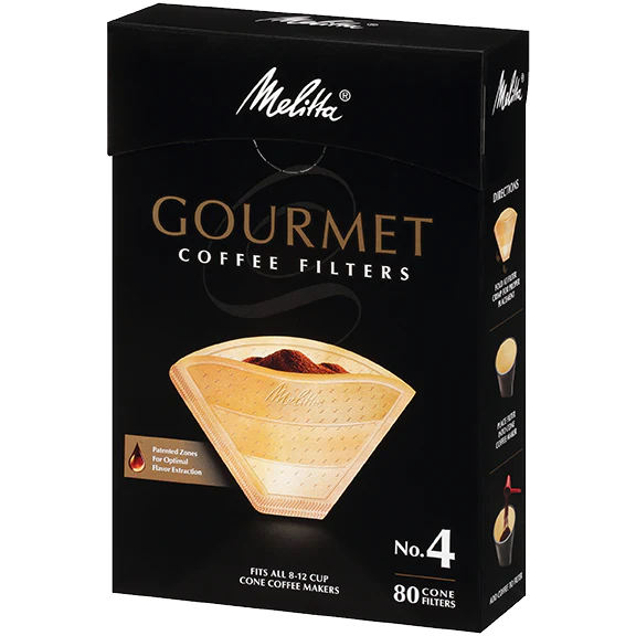 Melitta No. 4 Gourmet Filter Paper fits all 8-12 Cup Cone Coffeemakers that take #4 filters - Image 3