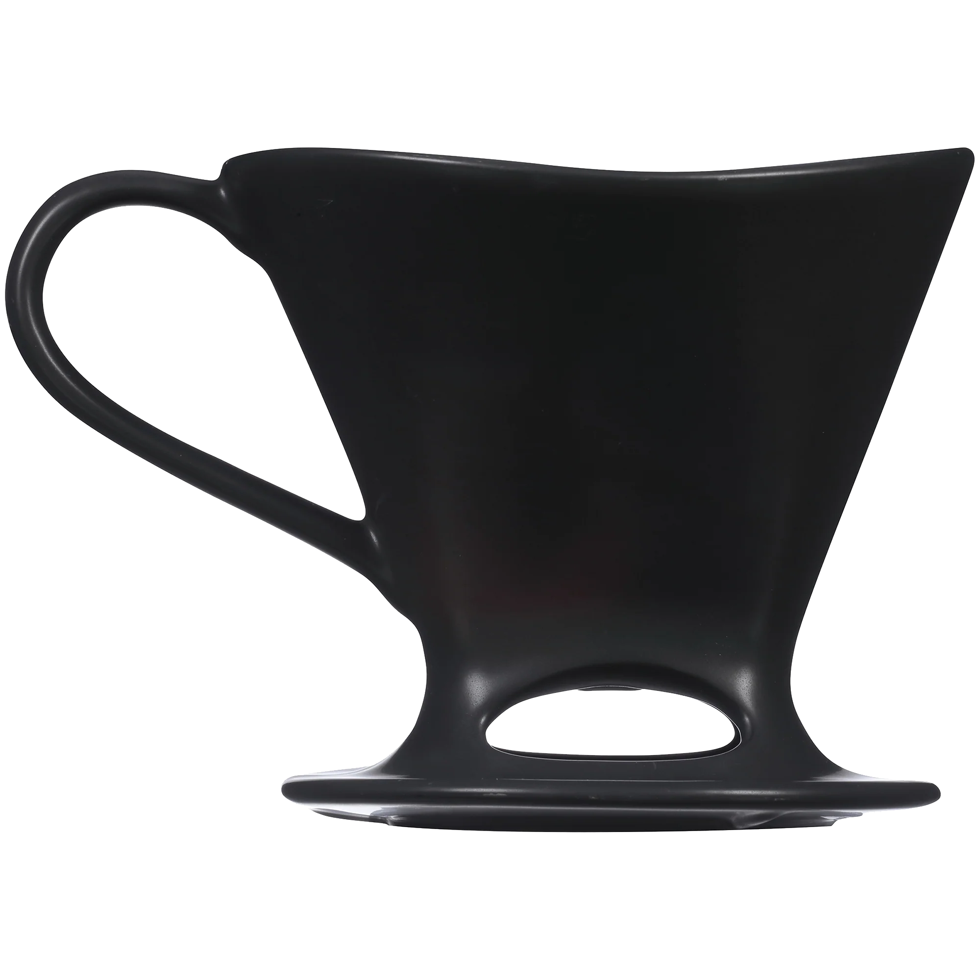 Signature Series 1-Cup Pour-Over Coffeemaker - Porcelain, Glossy Black - Image 4