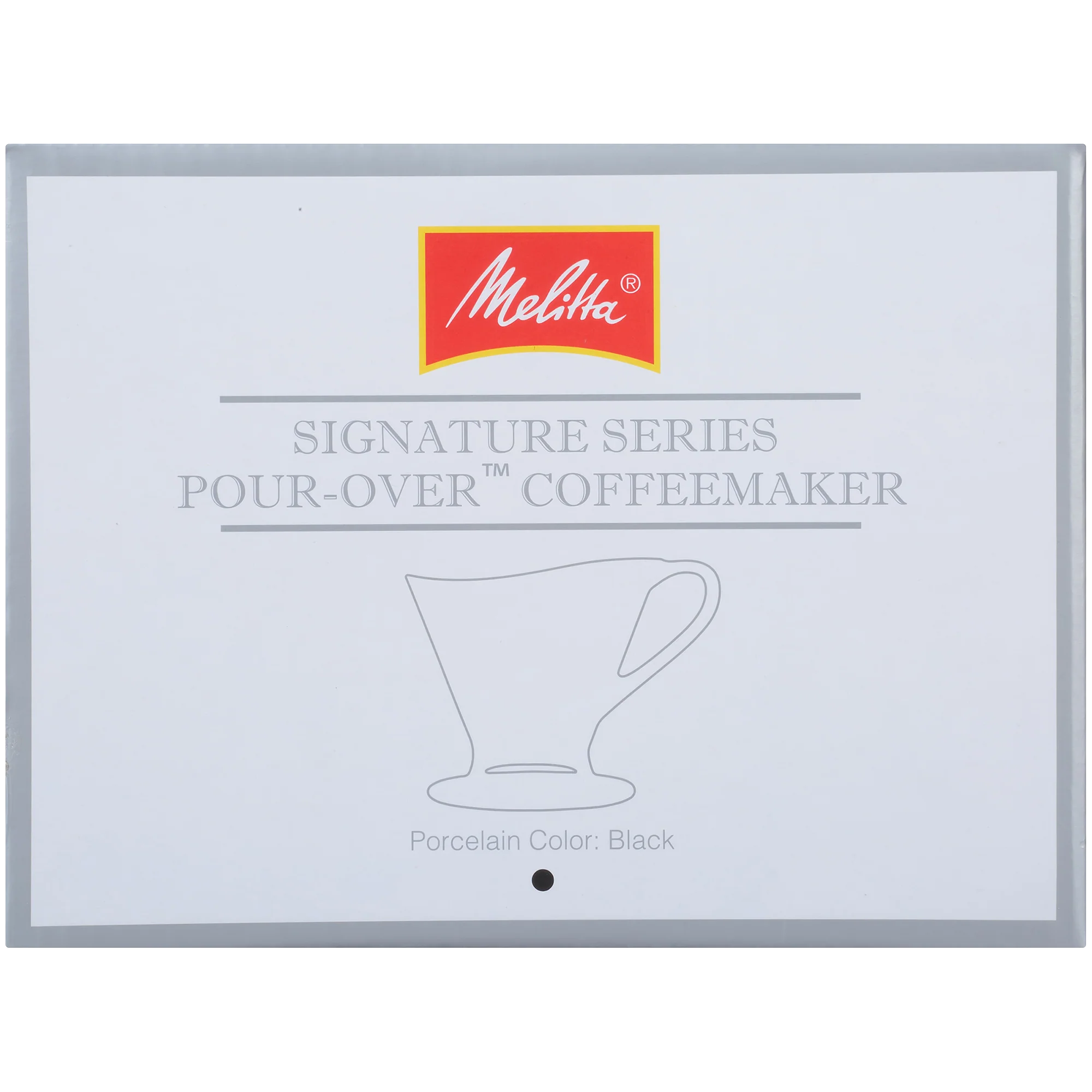 Signature Series 1-Cup Pour-Over Coffeemaker - Porcelain, Glossy Black - Image 8