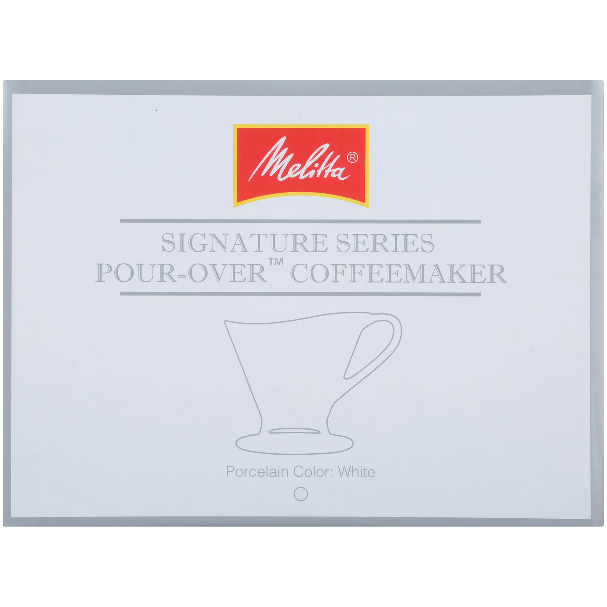 Signature Series 1-Cup Pour-Over Coffeemaker - Porcelain, White - Image 8