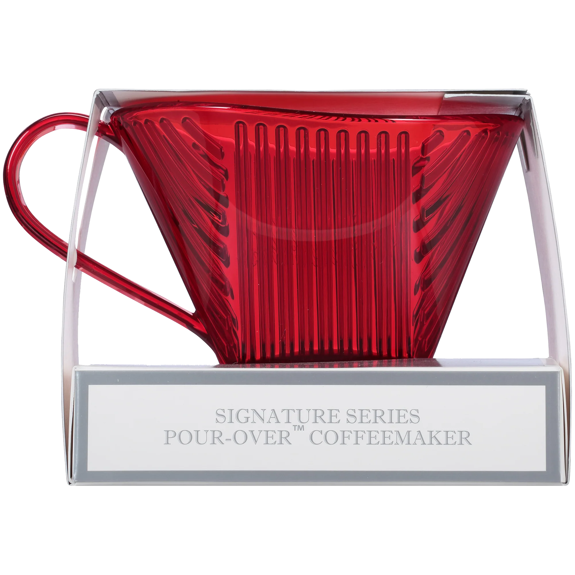 Signature Series 1-Cup Pour-Over Coffeemaker - Tritan™ Translucent Red - Image 6